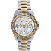 Tommy Bahama Ladies Two-Tone Riviera Crystal Watch TB4047