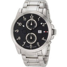 Tommy Hilfiger 1710296 Stainless Steel Black Sub Dial Men's Watch