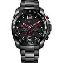 Tommy Hilfiger Black Ion-Plated Stainless Steel Bracelet Men's Watch 1790870
