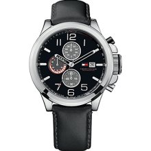 Tommy Hilfiger Men's Classic Chronograph Watch - Black - Os