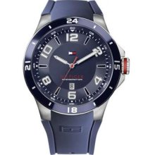 Tommy Hilfiger Men's Sport Bezel And Silicon Strap Watch 1790862