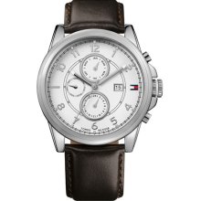 Tommy Hilfiger Multi Eye Leather Strap Watch