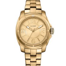 Tommy Hilfiger Round Bracelet Watch Gold