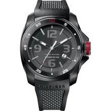 Tommy Hilfiger Silicone Strap Watch Black