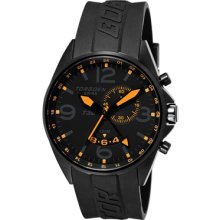 Torgoen T30 Dual Time Watch - Black Strap, Black Face T30304