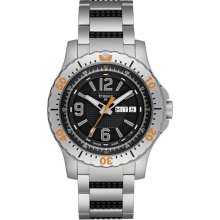 Traser Mens Extreme Sport Stainless Watch - Silver Bracelet - Black Dial - P6602.R5F.0S.01