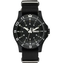 Traser Men's Military P6600 Type 6 Watch - Black Nylon Strap - Black Dial - P6600.41F.13.01
