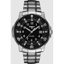 Traser P6502.120.32.01 Men's Stainless Steel Black Dial Dive Watch
