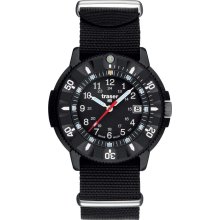 Traser P6508 Code Blue Men's Carbon Fiber Watch - Black NATO Nylon Strap - Black Dial - P6508.400.37.01