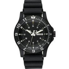 Traser P6600.91F.13.01 Men's Titanium Black Dial Rubber Strap Dive Wat