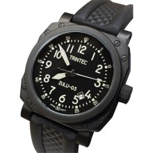 Trintec Zulu-03 Cockpit Clock Automatic Aviator Watch with Black PVD