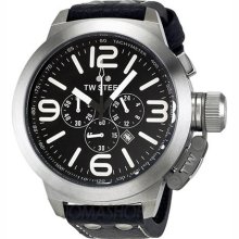 TW Steel Canteen Chronograph Black Dial Stainless Steel Mens Watch TW4