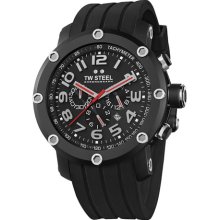 TW Steel Chronograph Rubber Strap Watch