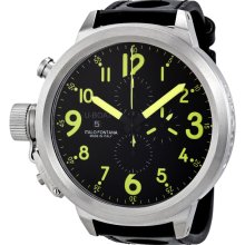 U-Boat Flightdeck Automatic Black Leather Mens Watch 1758