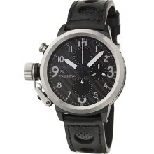 U-Boat Men's 'Flight Deck' Black Ion-plated Swiss Automatic Watch