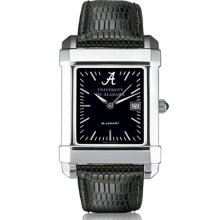 UA Men's Swiss Watch - Black Quad w/ Leather Strap