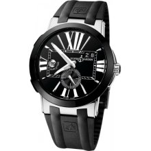 Ulysse Nardin Executive Dual Time Black Dial Automatic Mens Watch 243-00-3-42