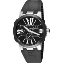 Ulysse Nardin Men's 'GMT Dual Time' Rubber Strap Watch