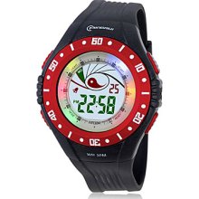 Unisex Chronograph And Water PU Resistant Digital Automatic Sport Watch