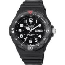 unisex MRW200H-1BVCFMns Dive Watch Black Black analog dial Calendar/