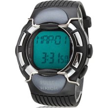 Unisex's Luminous Silicone Digital Mechanical Wrist Watch(Black)