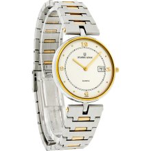 Universal Geneve Golden Shadow Mid 31mm White Dial 2T Swiss Quartz Watch 9565/3