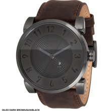 Vestal Doppler Watch - Oiled Dark Brown/Gun/Black DOP008