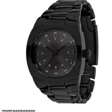 Vestal Gearhead Watch - Polished Black/Black GHD005