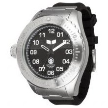 Vestal The ZR-4 Diver High Frequency Collection Watches Black/Brushed Silver/Black One Size Fits All