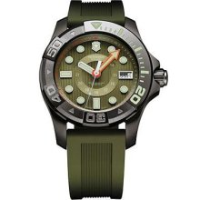 Victorinox 241560 Watch Dive Master Mens - Green Dial Stainless Steel Case Quartz Movement
