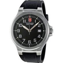 Victorinox Black Dial Black Syntetic Strap Mens Watch 241268CB