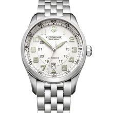 Victorinox Swiss Army 'Airboss' Automatic Bracelet Watch Silver