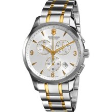 Victorinox Swiss Army Classic Alliance Mens Two Tone Chronograph Watch