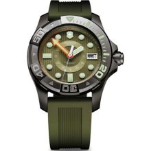 Victorinox Swiss Army Dive Master 500m Olive Rubber Strap Men's Watch