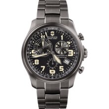 Victorinox Swiss Army 'Infantry - Vintage' Men's Chronograph Bracelet Watch Gunmetal