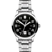 Victorinox Swiss Army Men's Alliance Date Easy To Read Black Dial Watch 241322