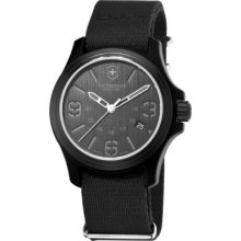 Victorinox Swiss Army Men's Swiss Made Quartz Black Strap Watch