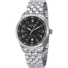Victorinox Swiss Army Men's AirBoss Automatic Black Dial Stainless Steel Bracelet Watch