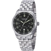 Victorinox Swiss Army Men's AirBoss Automatic Black Dial Stainless Steel Bracelet Watch
