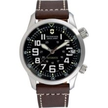 Victorinox Swiss Army Men's Air Boss Swiss Made Automatic Leather Strap Watch