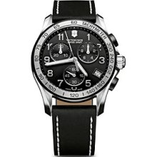 Victorinox Swiss Army Men's Chrono Classic Watch - Black Leather Men's