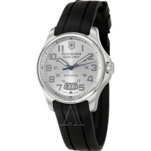 Victorinox Swiss Army Officer's Automatic Strap Silver Dial Men's Watch #241371