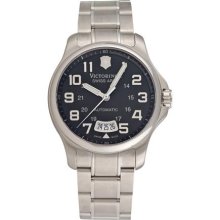 Victorinox Swiss Army Officers Mens Stainless Steel Automatic Watch