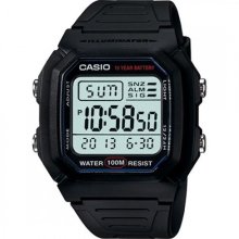 W-800H-1A W800H Casio Digital Alarm Chronograph Watch