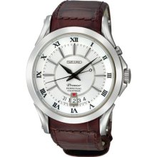 Watch Seiko Premier Neo Classic Steel Leather Perpetual Calendar Shaphire 10 Atm