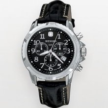 Wenger Gst Chrono Stainless Steel Leather Chronograph Watch - 78255