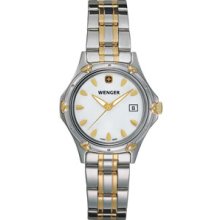 Wenger Ladies Standard Issue White Mother-of-Pearl Dial Two Tone