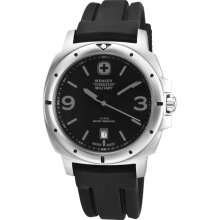 Wenger Men's Expedition Black Dial Grey Accent Watch (Grey Accents)