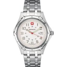 Wenger Men's Standard Issue XL Stainless Steel Bracelet Watch