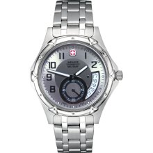 Wenger Men's Standard Issue XL Silver Subdial Watch (Refurbished) (Silver)